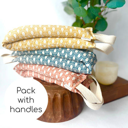 Hot/Cold Therapy Pack - Neck Wrap - Blue Dots