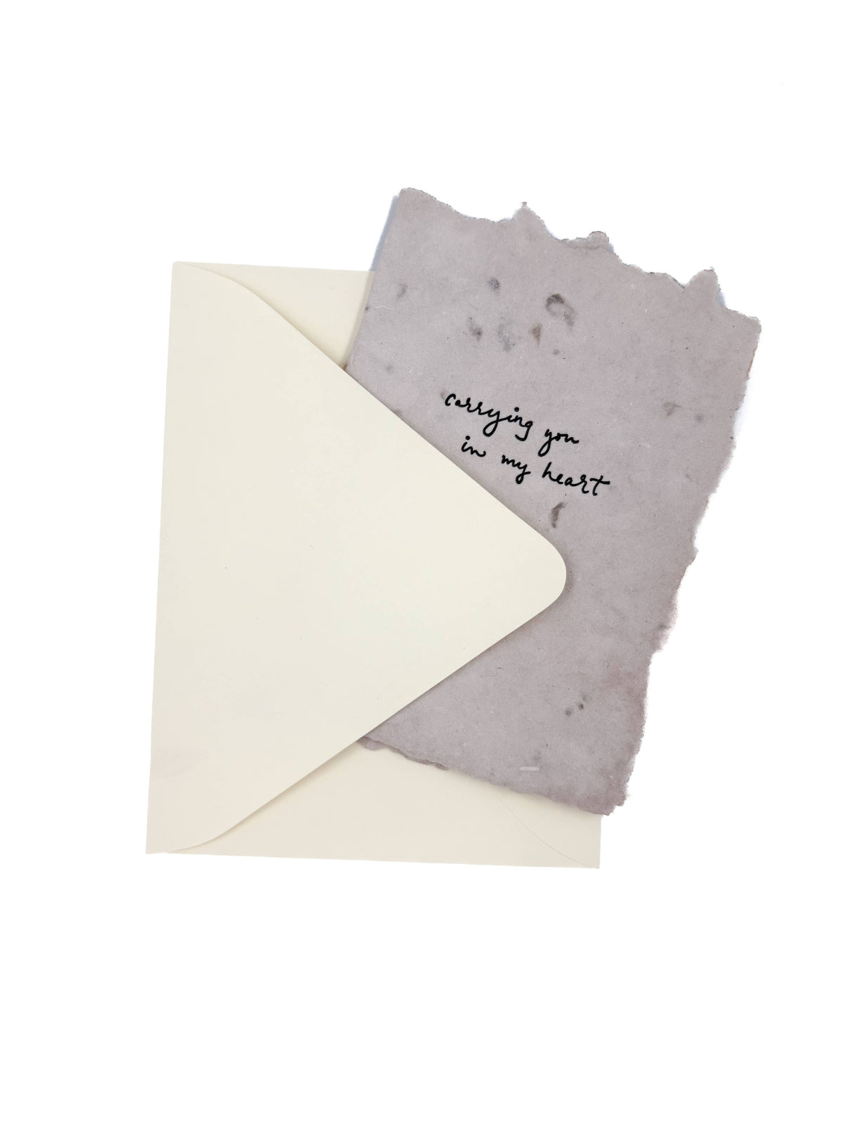 Carrying you in my heart card