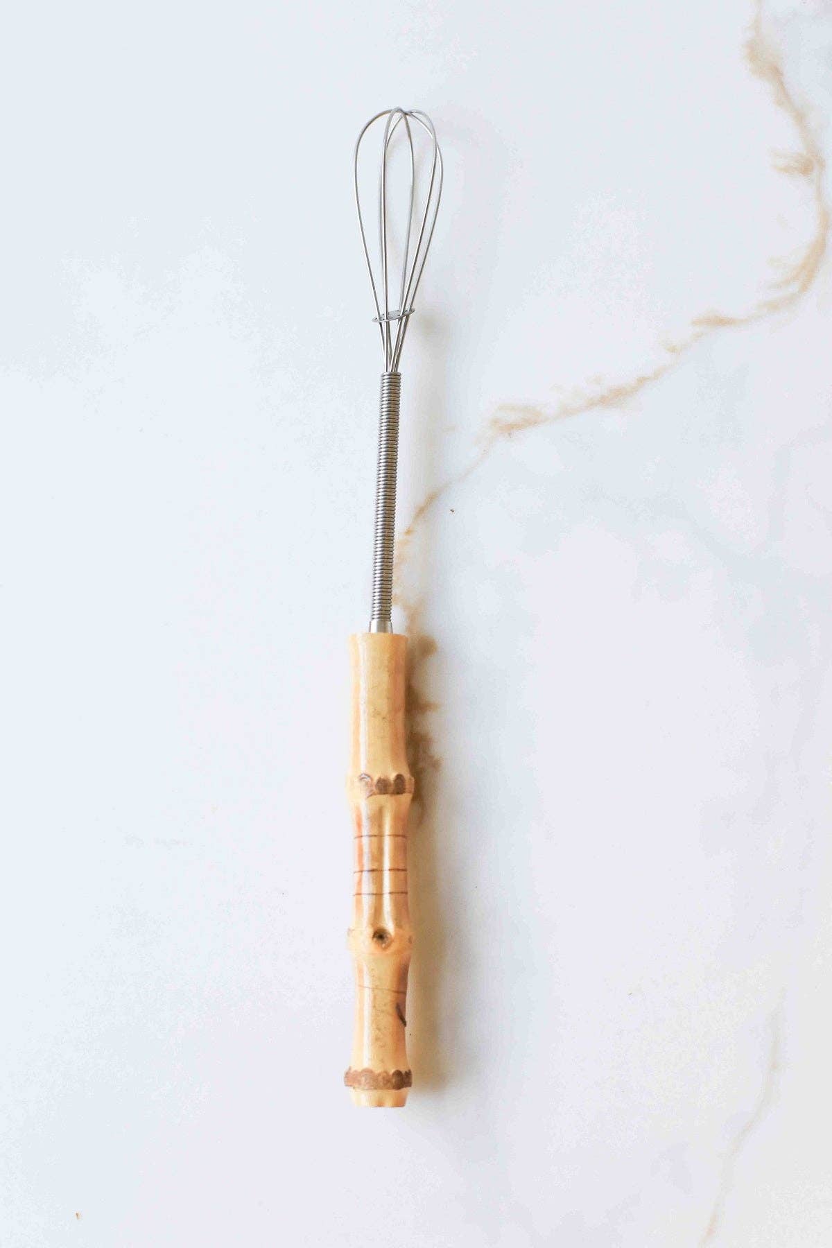 Vintage Mini Whisk with Wood Handle