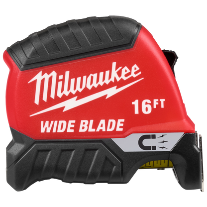 Milwaukee Wide Blade Magnetic Tape Measure (16FT)