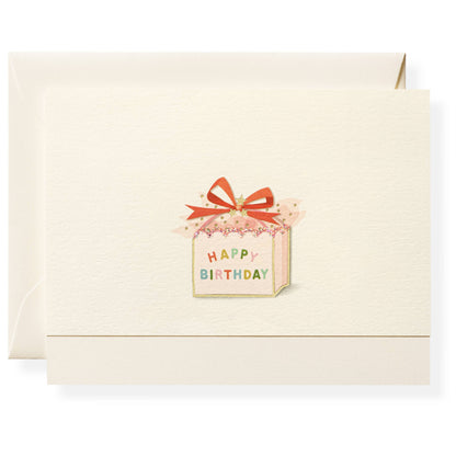 Birthday Present Individual Notecard