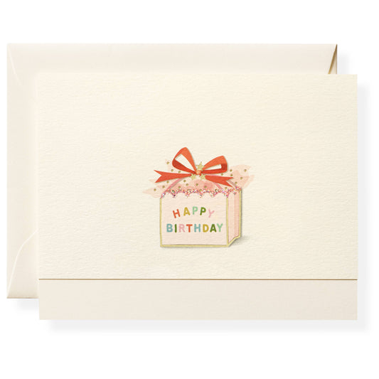 Birthday Present Individual Notecard