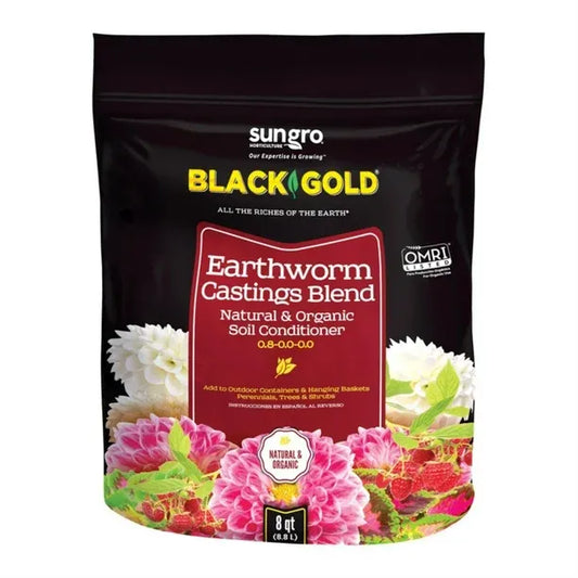 Black and Gold Earthworm Casting Blend 8qt