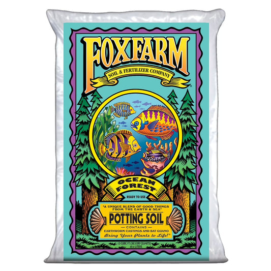 FoxFarm Ocean Forest Plant Garden Potting Soil Mix 6.3-6.8 pH, 34 Pounds