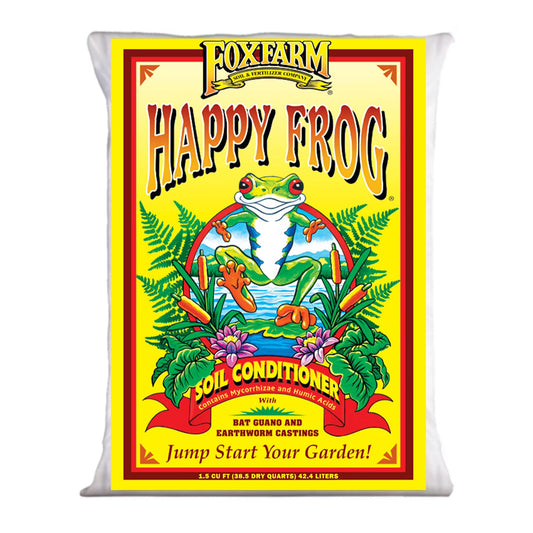 FoxFarm Happy Frog Soil Conditioner, 1.5cu ft – Contains Mycorrhizae and Humic Acids - Increases Root Efficiency and Micronutrient Uptake, Use on All New Plantings