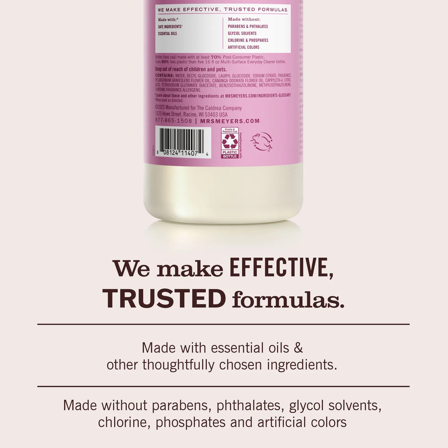 Mrs Meyers Peony Multi-Surface Concentrate