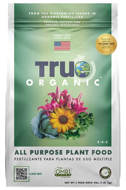 True-Organic All Purpose Plant Food 4lb.