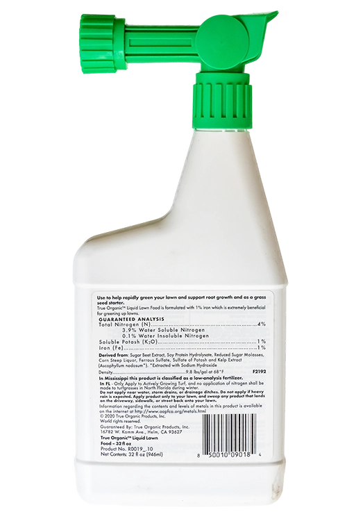 True Organic Liquid Lawn Fertilizer