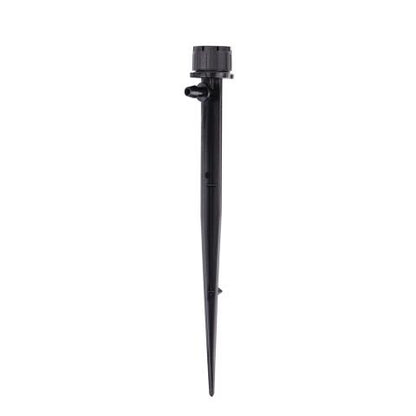 Rain Drip Adjustable Flow Bubbler, Full-Circle Pattern, 8 Stream, with 1/4 in. Barbed Inlet on 5 in. Stake