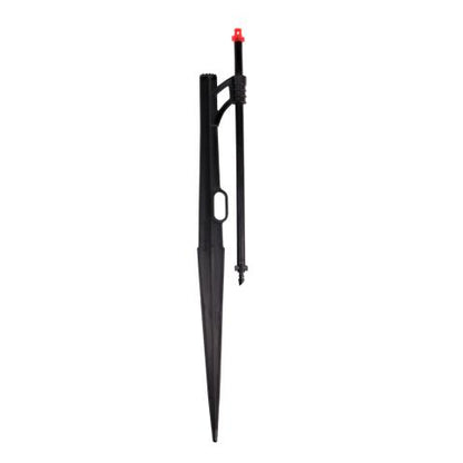 Rain Drip Winged Jet Assembly, Full-Circle Pattern, Fan Spray, with 1/4 in. Barbed Inlet on 13 in. Stake with Adjustable Riser