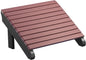 Lux Craft Deluxe Adirondack Foot rest (black & Red)