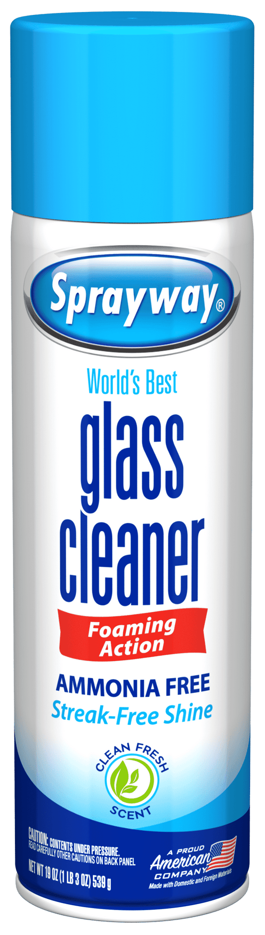 Sprayway Glass Cleaner Foaming Aerosol Spray 19oz