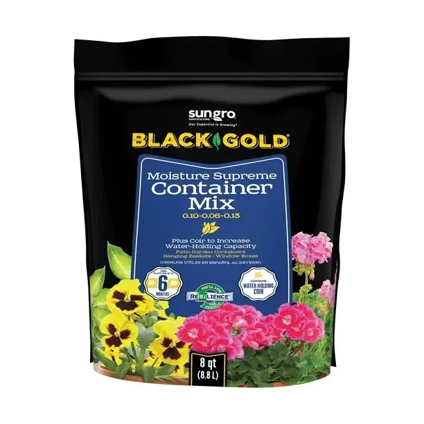 Black and Gold Container Mix 8qt
