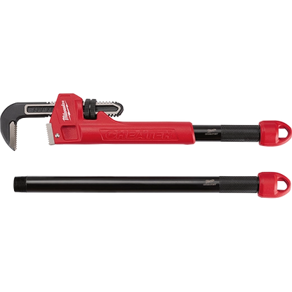 Milwaukee CHEATER Steel Adaptable Pipe Wrench