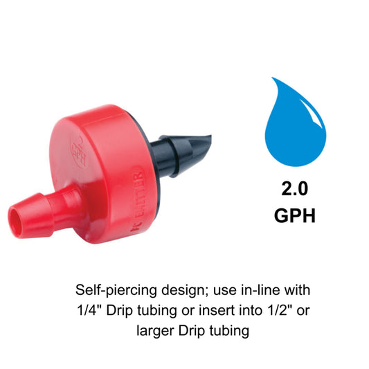 Rain Bird 2.0 GPH Pressure Compensating Dripper