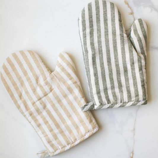 Stripe Oven Mitt
