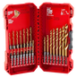 Milwaukee 23PC SHOCKWAVE™ Impact Duty RED HELIX™ Titanium Drill Bit Set