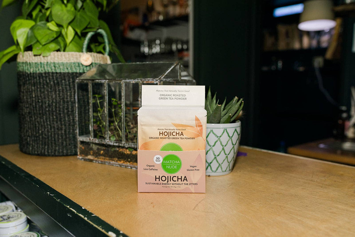 Organic Hojicha Powder – Roasted Japanese Green Tea | 50g Retail Pouch