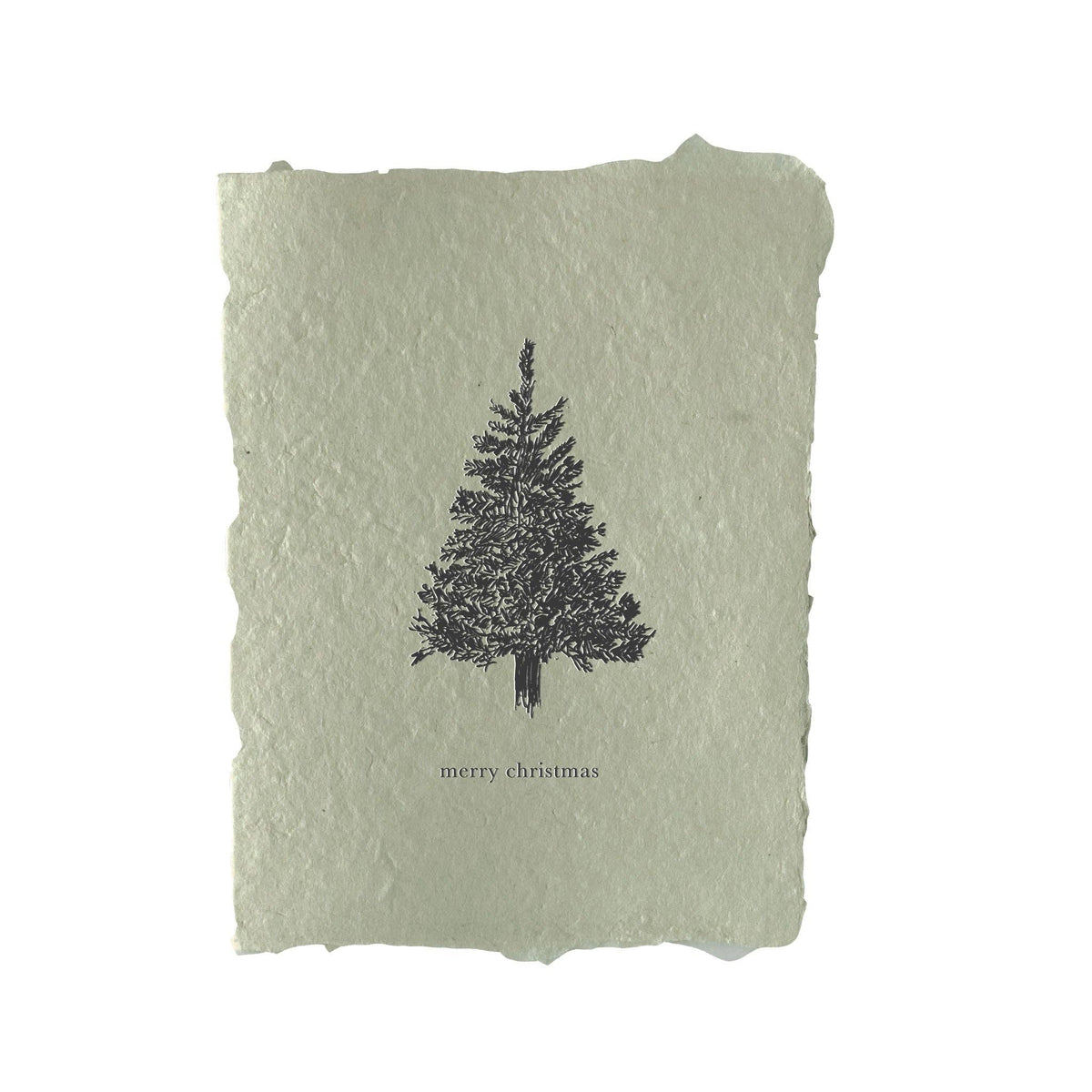 Petite merry christmas tree note cards set of four