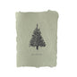 Petite merry christmas tree note cards set of four