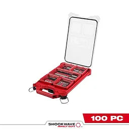 Milwaukee 100PC SHOCKWAVE™ Impact Duty Driver Bit PACKOUT™ Set