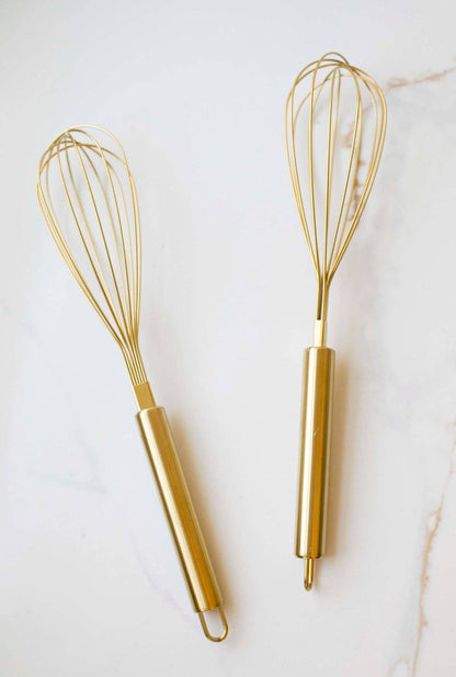 Auric Gold Stainless Steel Whisk