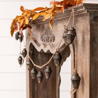 Garland - Antiqued Glass Acorns (PC)
