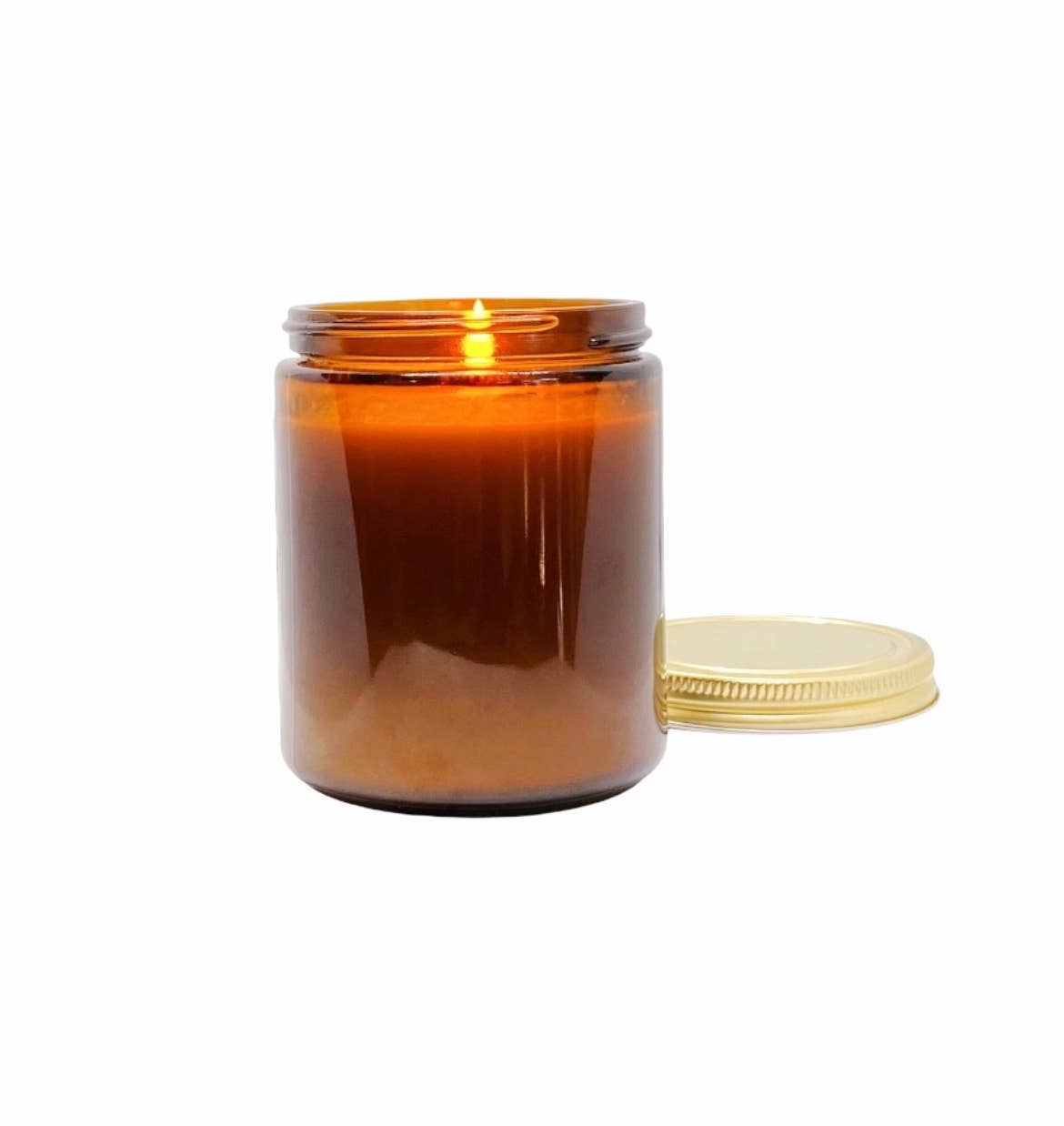 Northern Lights 8 oz coconut wax amber jar candle