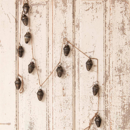 Garland - Antiqued Glass Acorns (PC)