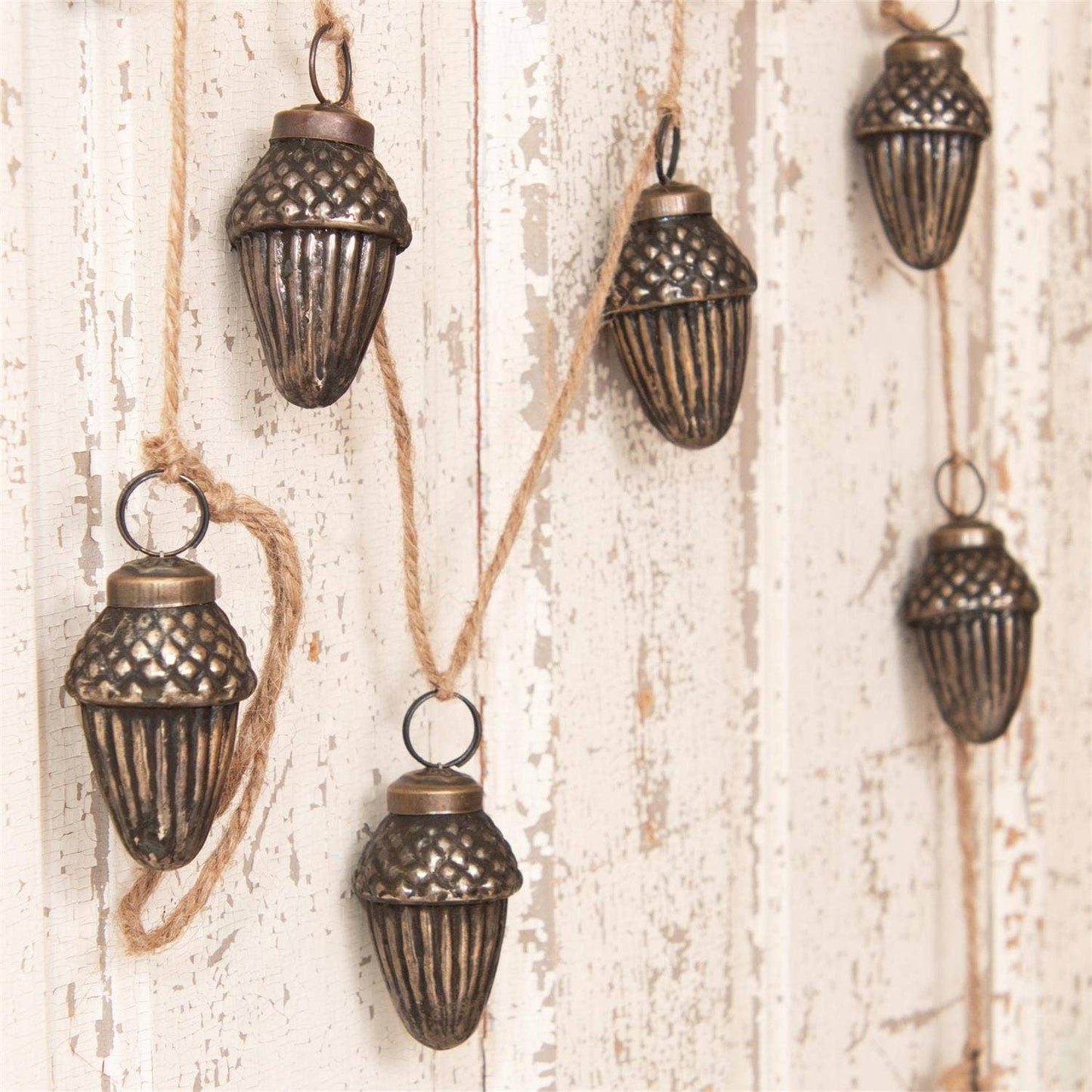 Garland - Antiqued Glass Acorns (PC)