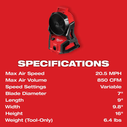 Milwaukee M18™ Brushless Fan w/ PACKOUT™ Compatibility