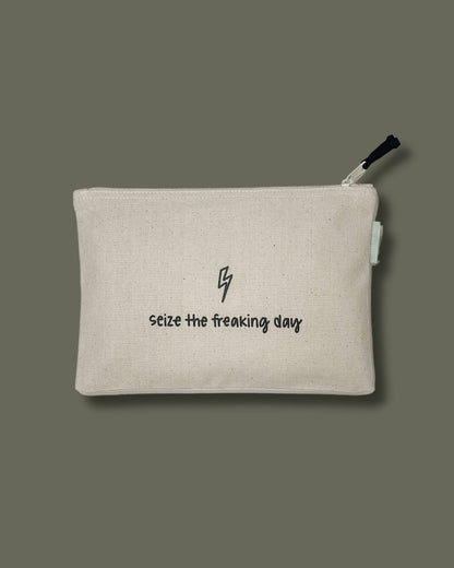 So Much to be Thankful For Large Canvas Zipper Pouch