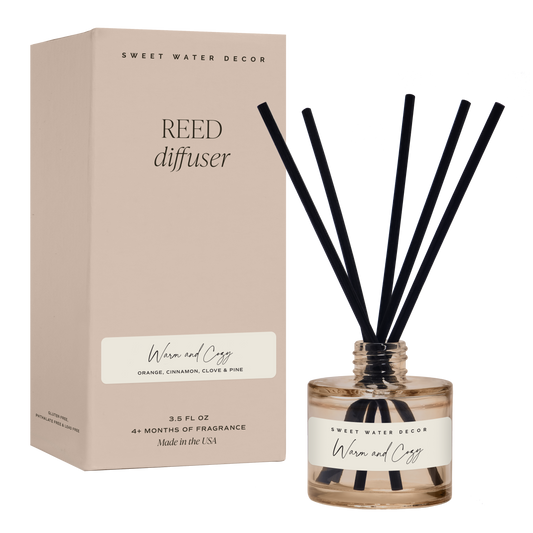 Warm and Cozy Reed Diffuser - Christmas Decor & Gifts