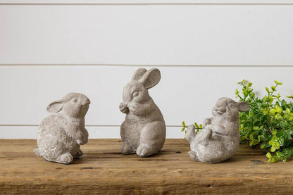 Cement Garden Bunnies (Pk/03 Ast)