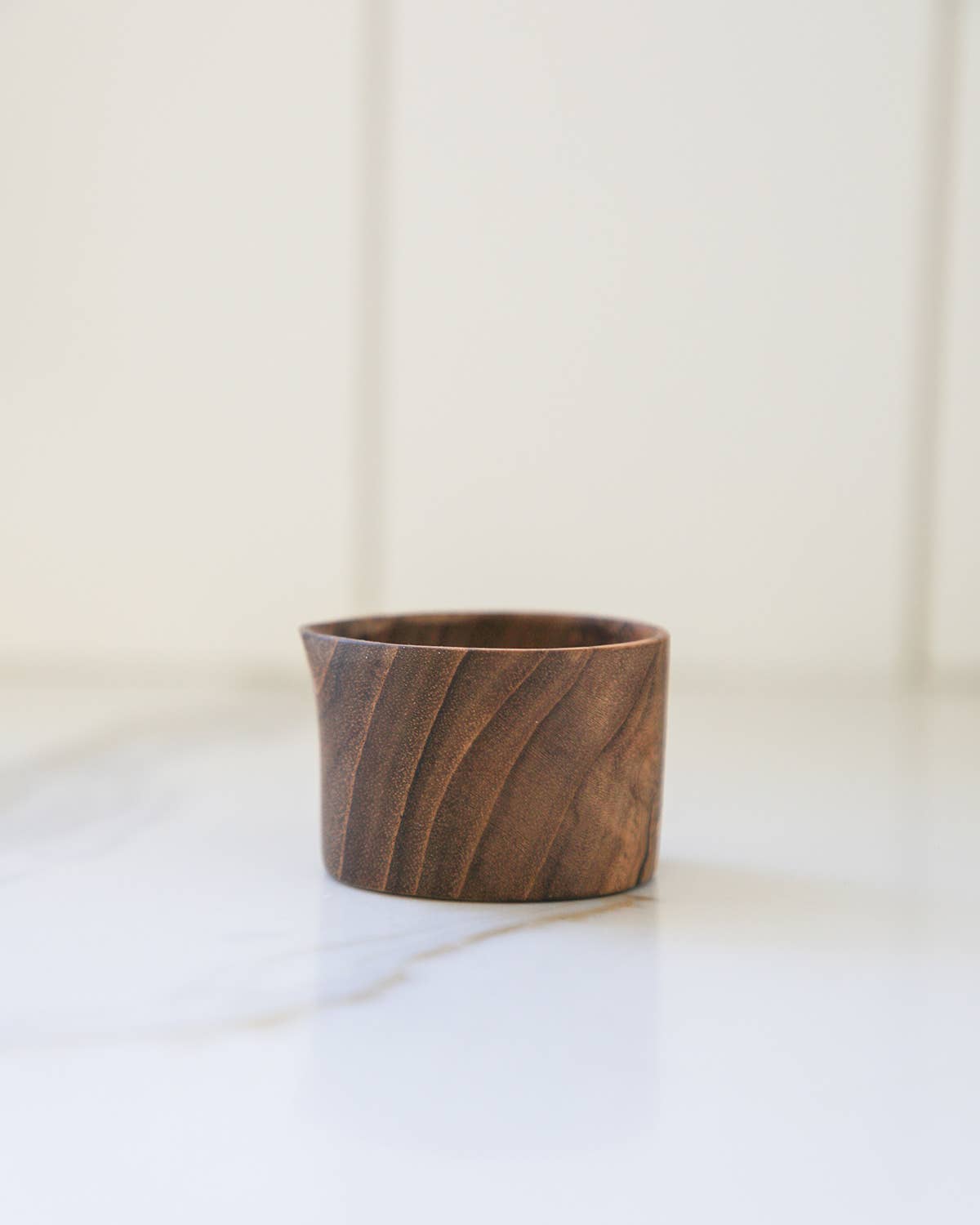 Teak Wood Creamer Pitcher