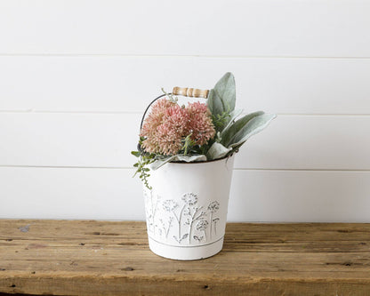 Bucket - Embossed Wildflowers (PC)