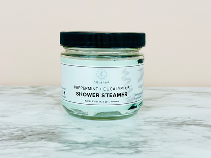 Peppermint + Eucalyptus Mini Shower Steamers