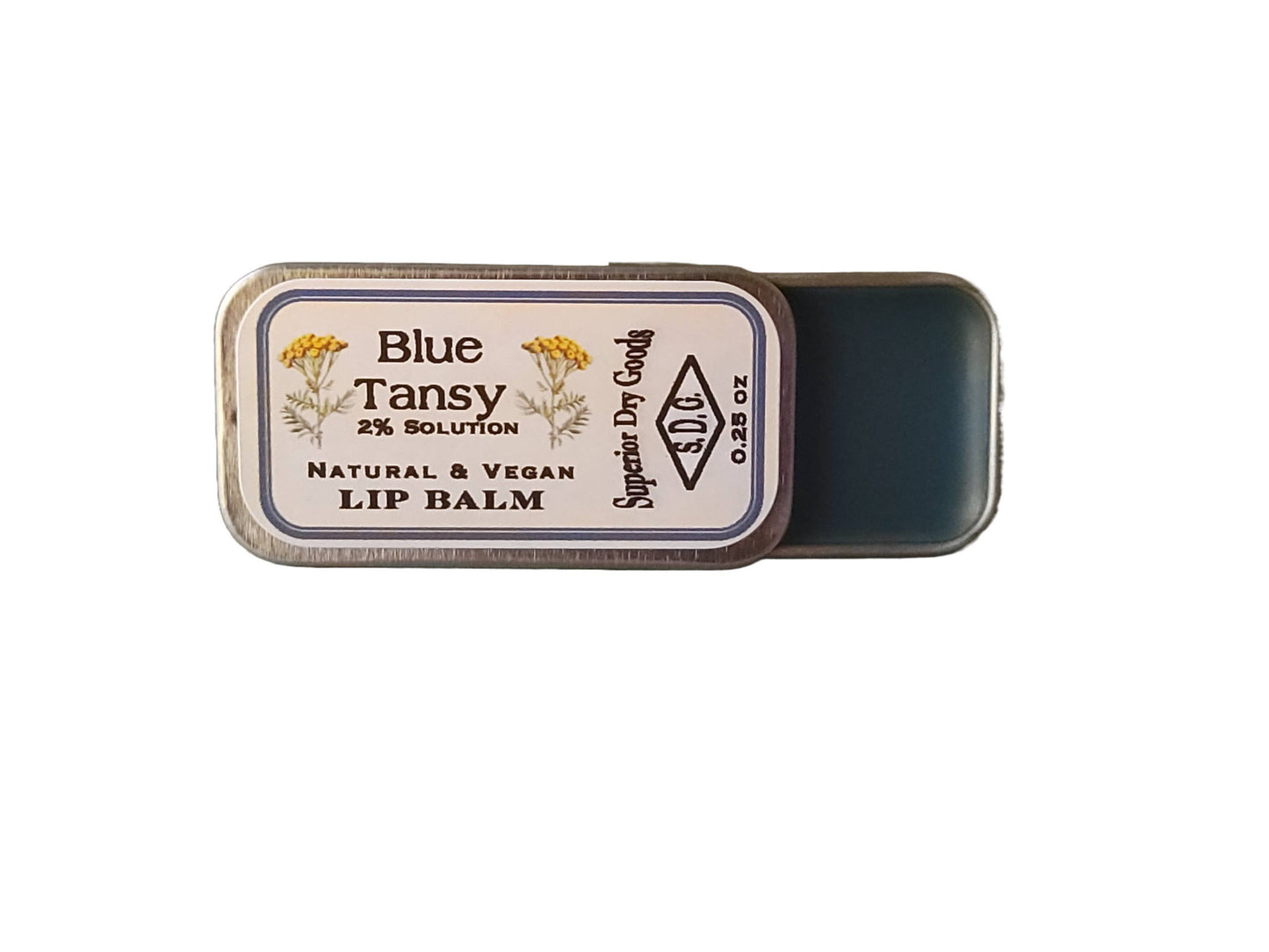 Blue Tansy Lip Balm | Slider Tin | Natural & Vegan
