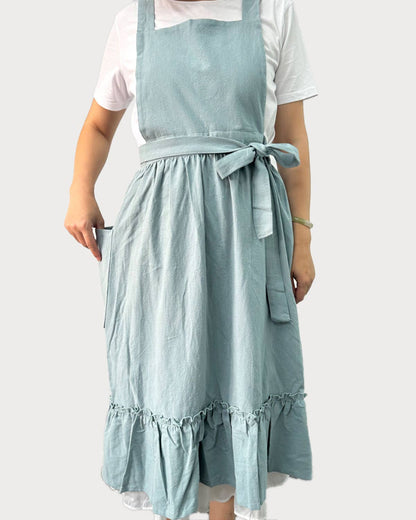 Vintage French Country Style Cotton Apron