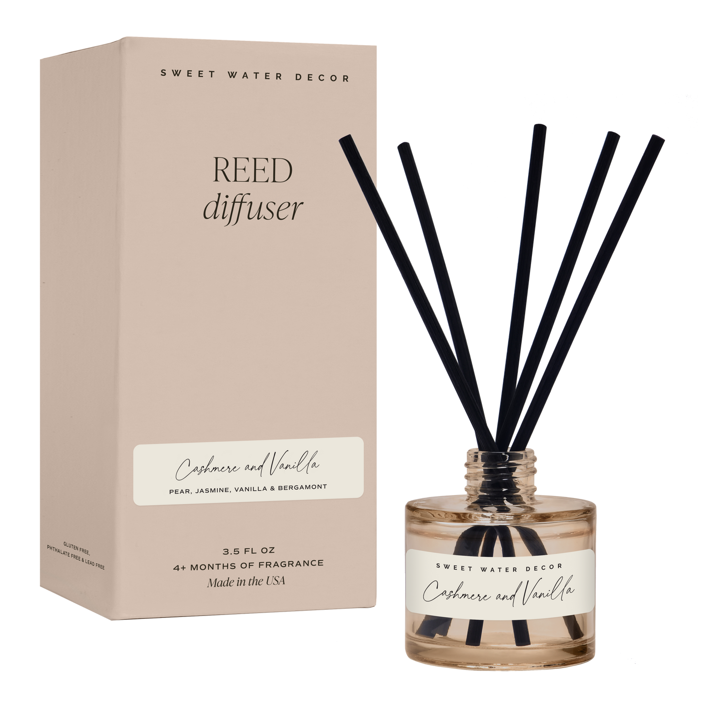 Cashmere and Vanilla Reed Diffuser - Home Decor & Gifts