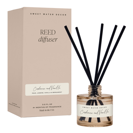 Cashmere and Vanilla Reed Diffuser - Home Decor & Gifts