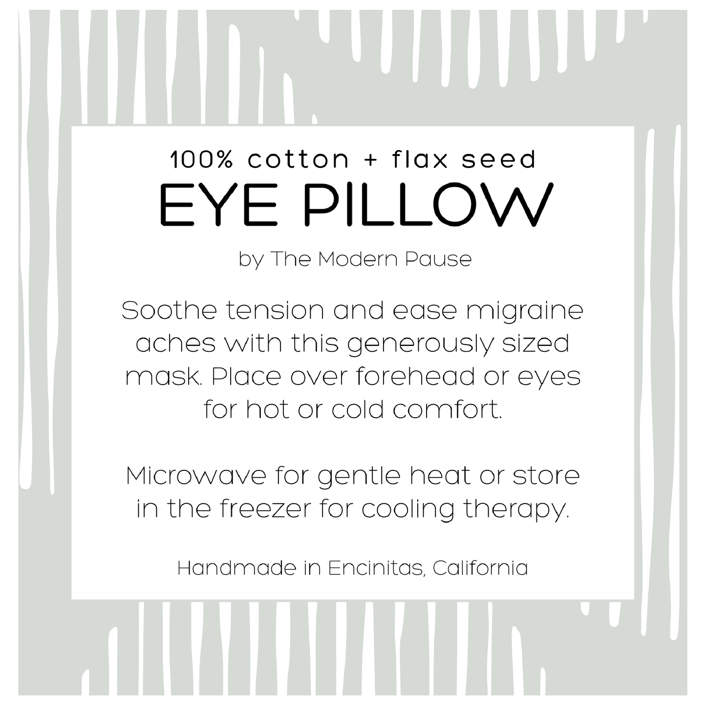 Eye Pillow - Fresh Neutrals Collection