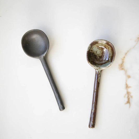 Dark Ceramic Spoons