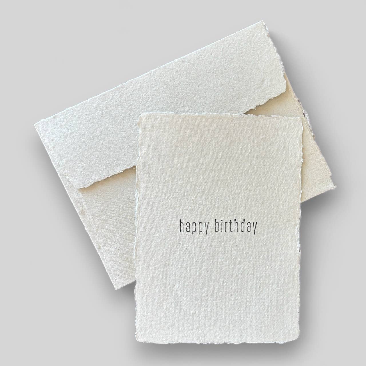 Handmade stamped happy birthday card