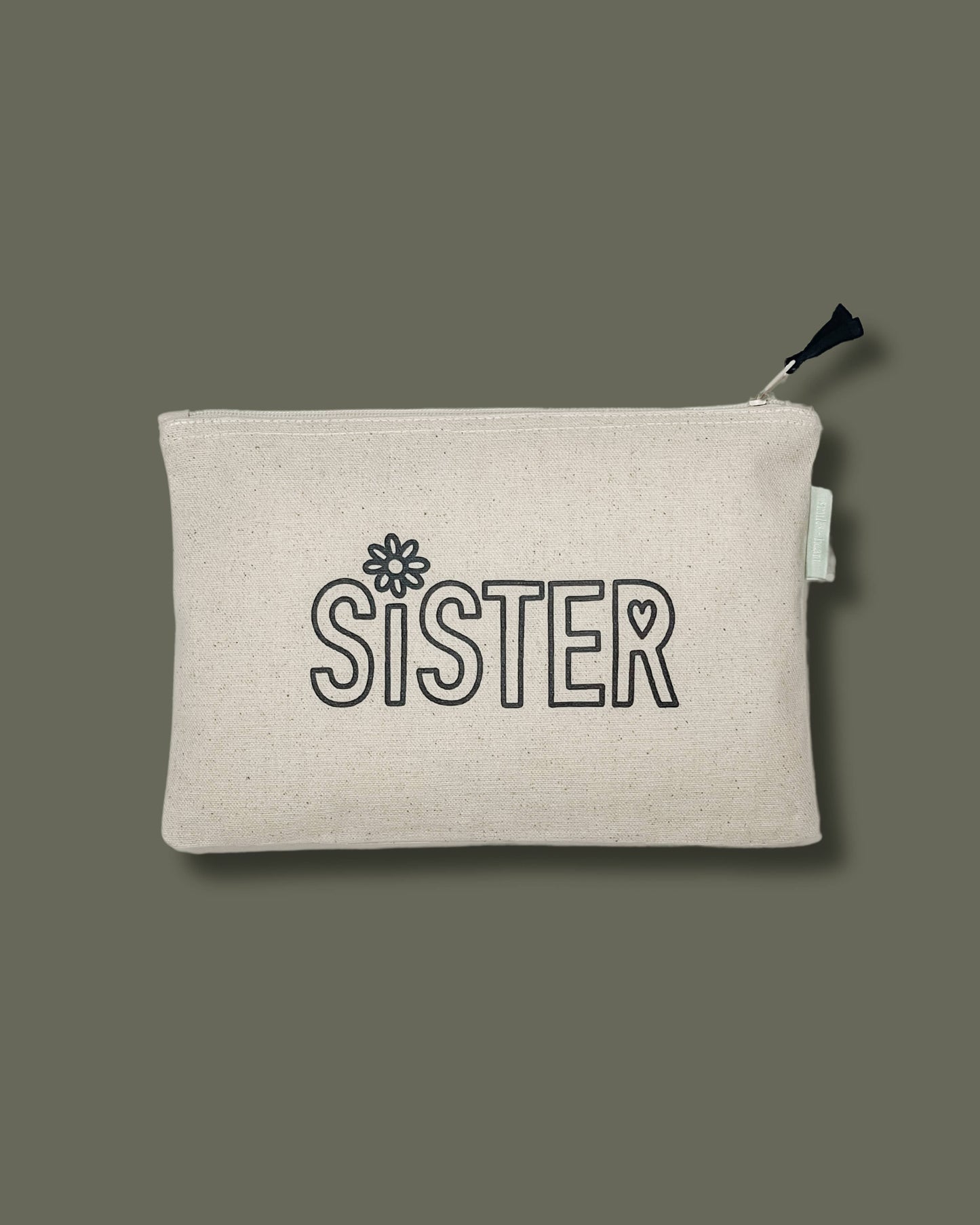 So Much to be Thankful For Large Canvas Zipper Pouch