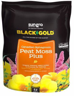 Black and Gold Peat Moss Plus 8qt