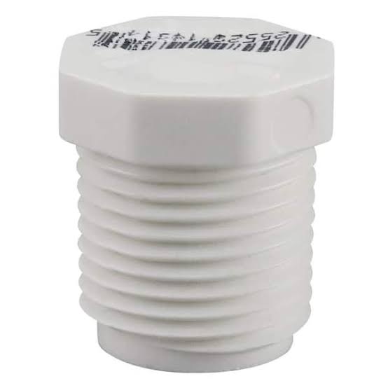 1/2" PVC Plug MPT