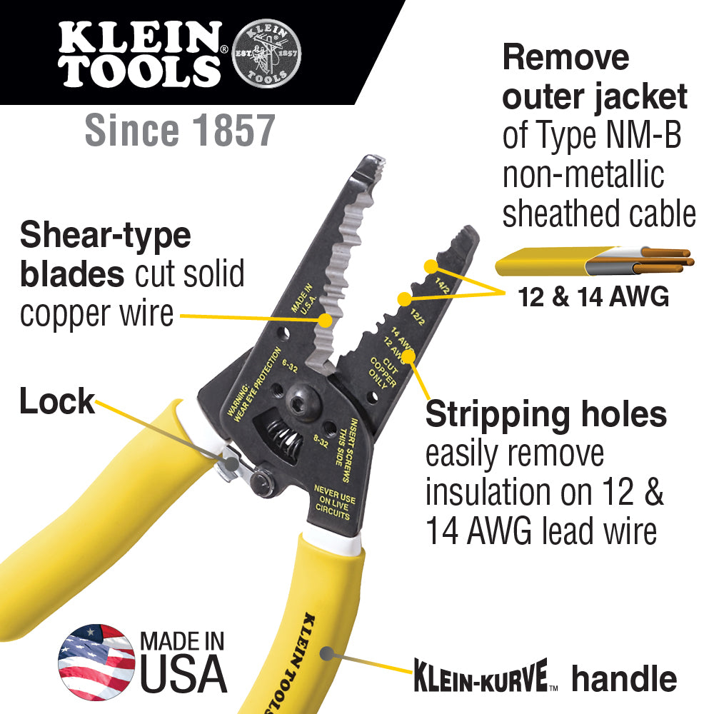 Klein-Kurve® Dual NM Cable Stripper/Cutter