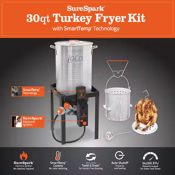 Loco Sure Spark Turkey Fryer Kit
