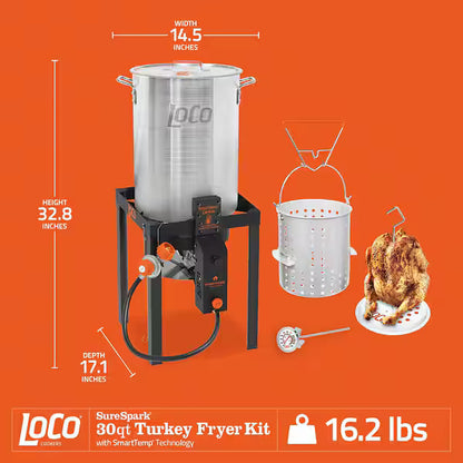 Loco Sure Spark Turkey Fryer Kit